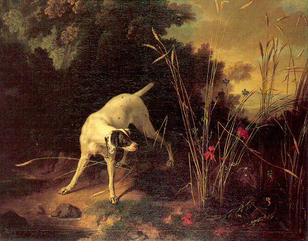 OUDRY, Jean-Baptiste A Dog on a Stand Sweden oil painting art